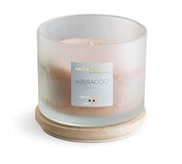 NATURE CANDLE candela profumata 100% cera vegetale - Linea Amati 380g Abbraccio - Caramello