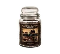Nature Candle Candela Profumata Caffé, 100% Cera Vegetale, 580 g