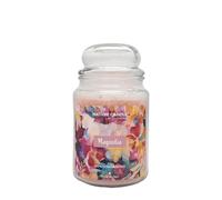 Nature Candle - Linea Petali Candela Profumata 100% Cera Vegetale (580 g, Magnolia)