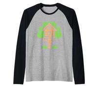 Nature casa sull'albero in Alberi Simple casa sull'albero Maglia con Maniche Raglan