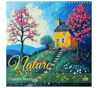 Nature Charme Rustique (Calendrier mural carré 2026 30x30 cm) Calendrier double avec une page pour vos prises de notes: 12 mois de motifs ... parfait pour les amoureux de la nature.