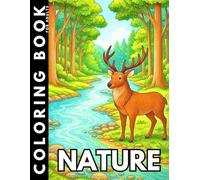Nature Coloring Book for Adults: Beautiful Landscapes and Peaceful Scenes for Stress Relief & Relaxation (Large Print)