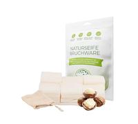 Nature Cosmétique® - Sapone rotto Burro di karitè, per pelle secca, con cera d'api naturale, vitamina E, frammenti di piccole e medie dimensioni, realizzato a mano in Germania