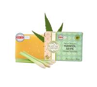 Nature Cosmétique - Sapone solido con olio di canapa e citronella, per mani e corpo, sapone naturale fatto a mano, idratante e cura della pelle, vegano, senza olio di palma, prodotto in Germania