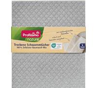 Nature Dry Sponge Cloths, 4 pezzi - Marchio DM Germania - Compatibile con profissimo - nature Trockene Schwammtücher, 4 St