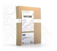 nature-eco 50 fogli di carta kraft marrone spessa, formato DIN A4, extra spesso, 380 g/m², come cartone fai da te o cartone creativo, carta di cartone o cartone robusto per il fai da te
