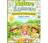 Nature Explorers-educational coloring book. English edition.