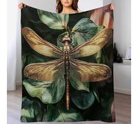 Nature Insect Dragonfly Neon Flowers Coperta Plaid Calda Copertas Pelosa Spessa Blanket Per Matrimoniale Viaggi Sedia S