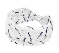 Nature is Beautiful - Fascia elastica per capelli, assorbe il sudore, per sport, yoga, allenamento, morbida e larga, annodata
