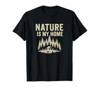 Nature Is My Home - Design vintage Wilderness Maglietta