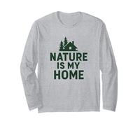 Nature Is My Home - Design Wild Sanctuary Maglia a Manica