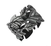 Nature Leaf Portatovaglioli in stile antico per migliorare l'estetica del tavolo da pranzo (grigio)