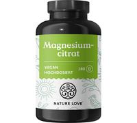 NATURE LOVE® Magnesio (tri-magnesio dicitrato) 160 g Capsule