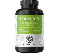 NATURE LOVE® Omega 3 AlaskOmega® 365 255 g Capsule