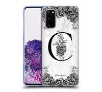 NATURE MAGICK B&W MARBLE MONOGRAM 1 CUSTODIA COVER MORBIDA IN GEL PER SAMSUNG 1