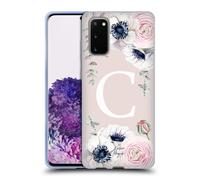 NATURE MAGICK FLORAL MONOGRAM PINK FLOWERS CUSTODIA MORBIDA IN GEL PER SAMSUNG 1