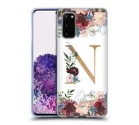 NATURE MAGICK FLOWERS MONOGRAM FLORAL GOLD 2 CUSTODIA MORBIDA IN GEL SAMSUNG 1