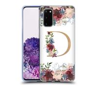 NATURE MAGICK FLOWERS MONOGRAM FLORAL GOLD CUSTODIA MORBIDA IN GEL PER SAMSUNG 1