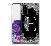 NATURE MAGICK MONOGRAMMA B&W FIORI 1 CUSTODIA COVER MORBIDA IN GEL PER SAMSUNG 1
