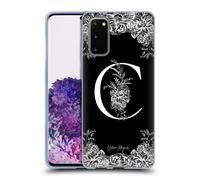 NATURE MAGICK MONOGRAMMA B&W FIORI 1 CUSTODIA COVER MORBIDA IN GEL PER SAMSUNG 1