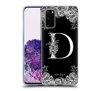 NATURE MAGICK MONOGRAMMA B&W FIORI 1 CUSTODIA COVER MORBIDA IN GEL PER SAMSUNG 1