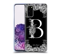 NATURE MAGICK MONOGRAMMA B&W FIORI 1 CUSTODIA COVER MORBIDA IN GEL PER SAMSUNG 1