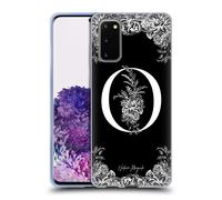 NATURE MAGICK MONOGRAMMA B&W FIORI 2 CUSTODIA COVER MORBIDA IN GEL PER SAMSUNG 1
