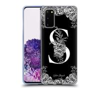 NATURE MAGICK MONOGRAMMA B&W FIORI 2 CUSTODIA COVER MORBIDA IN GEL PER SAMSUNG 1