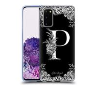 NATURE MAGICK MONOGRAMMA B&W FIORI 2 CUSTODIA COVER MORBIDA IN GEL PER SAMSUNG 1