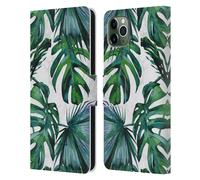 NATURE MAGICK PALM LEAVES ON MARBLE CUSTODIA COVER A PORTAFOGLIO APPLE iPHONE