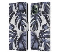 NATURE MAGICK PALM LEAVES ON MARBLE CUSTODIA COVER A PORTAFOGLIO APPLE iPHONE
