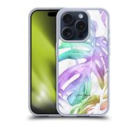 NATURE MAGICK PALM LEAVES ON MARBLE CUSTODIA COVER MORBIDA IN GEL APPLE iPHONE