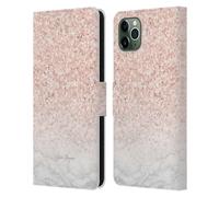 NATURE MAGICK ROSE MARBLE GLITTER CUSTODIA COVER A PORTAFOGLIO PER APPLE iPHONE