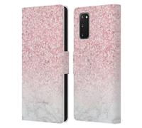 NATURE MAGICK ROSE MARBLE GLITTER CUSTODIA COVER A PORTAFOGLIO PER SAMSUNG 1
