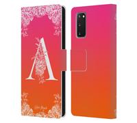 NATURE MAGICK WHITE FLORAL MONOGRAM 1 CUSTODIA COVER A PORTAFOGLIO PER SAMSUNG 1