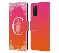 NATURE MAGICK WHITE FLORAL MONOGRAM 1 CUSTODIA COVER A PORTAFOGLIO PER SAMSUNG 1