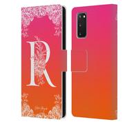 NATURE MAGICK WHITE FLORAL MONOGRAM 2 CUSTODIA COVER A PORTAFOGLIO PER SAMSUNG 1