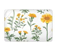 Nature Marigolds - Materassino da viaggio extra large, riutilizzabile, morbido, assorbente, per imparare a usare il vasino, per bambini, 132 x 86,4 cm (lunghezza x larghezza), colore: bianco