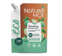 Naturé Me - Eco ricarica Shampoo Extra Morbidi Capelli Normali Senza Solfato Cura delle Mandorle Dolci Bio Morbidezza e Brillanza 95% di Origine Naturale 500 ml Made in France