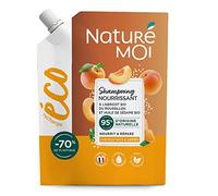 Naturé Me - Eco ricarica Shampoo nutriente cura capelli secchi e danneggiati nutre ripara albicocca olio di sesamo biologico 95% di origine naturale 500 ml Made in France