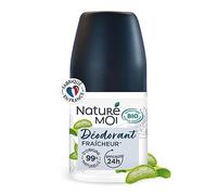 Naturé Moi - Deodorante roll-on - Efficienza 24 ore - Deodorante uomo con Aloe Vera Bio e Magnesio - Fragranza Freschezza - 99% di origine naturale - 50 ml - Made in France