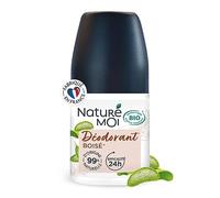 Naturé Moi - Deodorante roll-on - Efficienza 24 ore - Deodorante uomo con Aloe Vera Bio e Magnesio - Profumo legnoso - 99% di origine naturale - 50 ml - Made in France