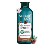 Naturé Moi - Gel doccia 3 in 1 - viso, corpo, capelli - idrata e nutre - tutti i tipi di pelle - pino marino biologico - 96% di origine naturale - Formula biodegradabile - 250 ml - Made in France