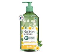 Naturé Moi - Gel Doccia Delle Isole, Monoi - Idrata e nutre - Tutti i tipi di pelle - Fiore di Tiaré Bio - 96% di origine naturale - 500 ml - Made in France