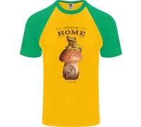 Nature My Home Mushroom Frog Uomo T-Shirt S/S Baseball