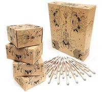 Nature Nerds - Cotton fioc (800 pezzi) in bambù e cotone, senza plastica, Q-Tips