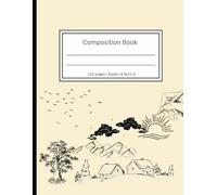 Nature Pencil Art Composition Notebook with 150 pages college ruled paper. 8.5 x 11 inches for school, university, work, and gift for students