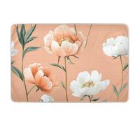 Nature Peonies - Materassino per pannolini riutilizzabili extra large e assorbenti, morbidi e assorbenti, per neonati, 132,1 x 86,4 cm (lunghezza x larghezza)