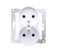 Kontakt-Simon DGZ2MZN.01/11 - Presa di corrente in plastica, IP20, 250 V, 75 mm, 46 mm