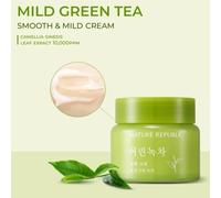 NATURE REPUBLIC Mild Green Tea Cream 55 ml crema idratante cura della pelle c...